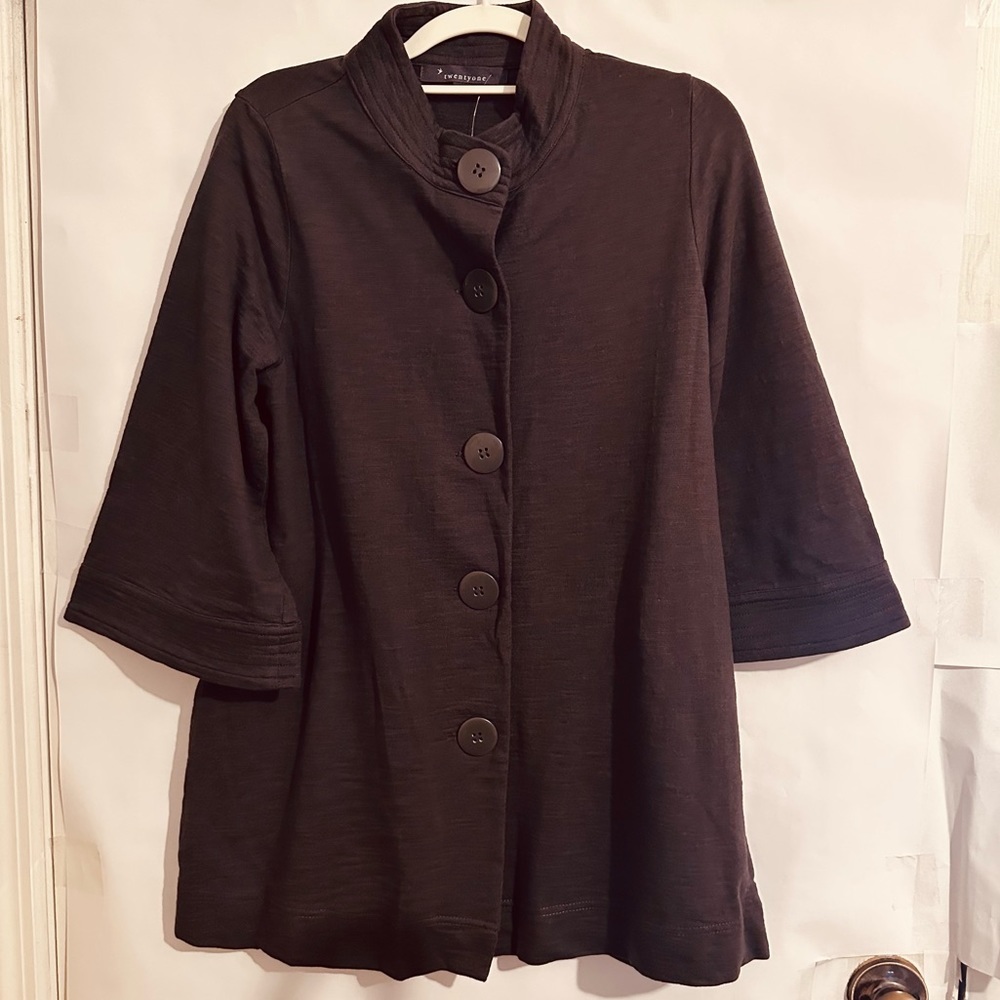 F21 | Jacket | High Collar Jacket | Charcoal